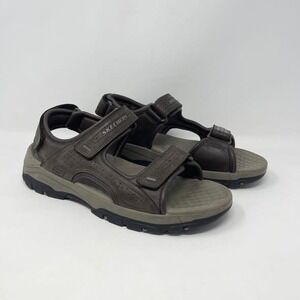 Skechers Tresmen Garo Sandals Mens 11 Dark Brown Strappy Outdoor Hiking Water